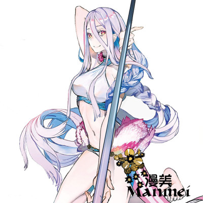 taobao agent 漫美 Turn into a spider, how do you have white knitting spider cos wig fluffy 130cm long braid