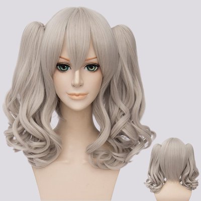 taobao agent 漫美 Fleet Collection Ship Kashima Cos wig split gray
