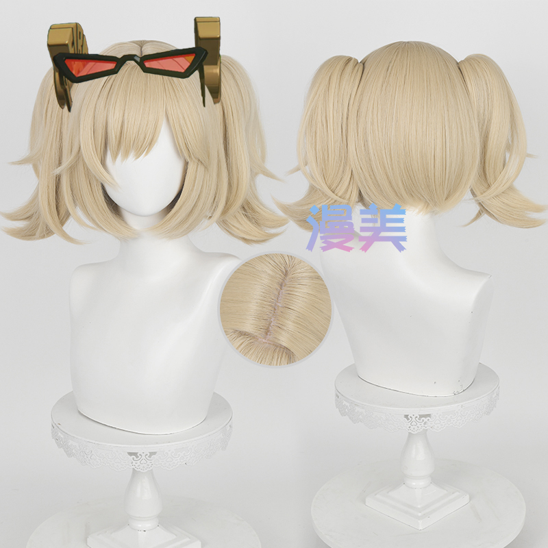 Manmei Absolute Zero Bernice Cosplay Wig, Realistic Scalp Top, Special Color, Tiger Mouth Clip-On Ponytail Manmei Absolute Zero Bernice Cosplay Wig, Realistic Scalp Top, Special Color, Tiger Mouth Clip-On Ponytail