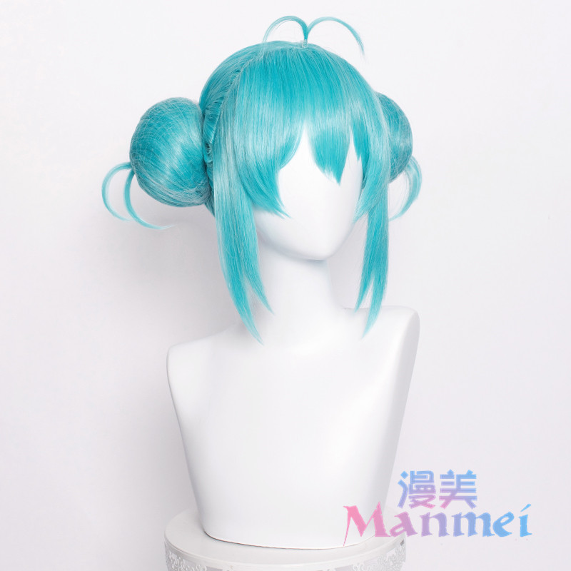 Wig + Hair NetManmei   V family   miku   Hatsune Miku   white rabbit   COS Wigs   Bunny Girl   VOCALOID