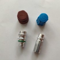 Suitable for Volkswagen Touareg air conditioning pipe high pressure nozzle cold air pipe low pressure fluorine port connector air conditioning refrigerant connector gas nozzle