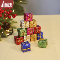 Linjie 6CM Christmas Gift Pack Laser surface color Christmas Gift pack Christmas Tree pendant Christmas Decorations