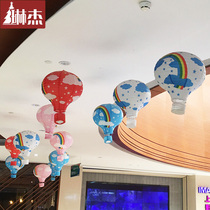 Linger National Day DIY small lantern mall creative decoration handmade paper hot air balloon new year childrens paper lantern