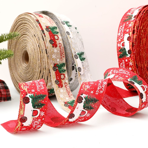 Рождественский декор с бантиком, лента, 5см, DIY