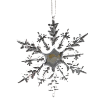 Christmas glass window decoration snowflakes Christmas tree hangings acrylic crystal snowflakes plastic snowflakes ice flowers