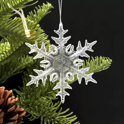 Linger Christmas Snowflake Office Decoration Snowflake Shopping Mall Christmas Ornaments Christmas Tree Pendant Snowflake String