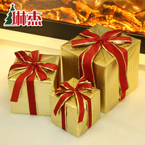 Linje 15cm Christmas Gift Box Christmas Hotel Mall Scene Placement Decorations Christmas Tree Decorative Pendulum