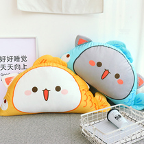 Room original dormitory bedside pillow Little Cat cartoon bed backrest Bedroom bedside cushion Soft bag pillow cushion