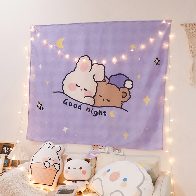 Room product magnetic suction background cloth hanging cloth tapestry net red bedroom bedside dormitory room layout wall decoration wall cloth