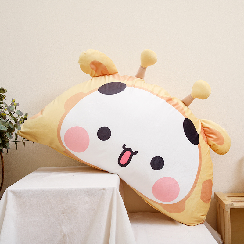 Room product original dormitory bedside pillow cute ins style cartoon bed backrest dormitory bedside cushion soft bag pillow