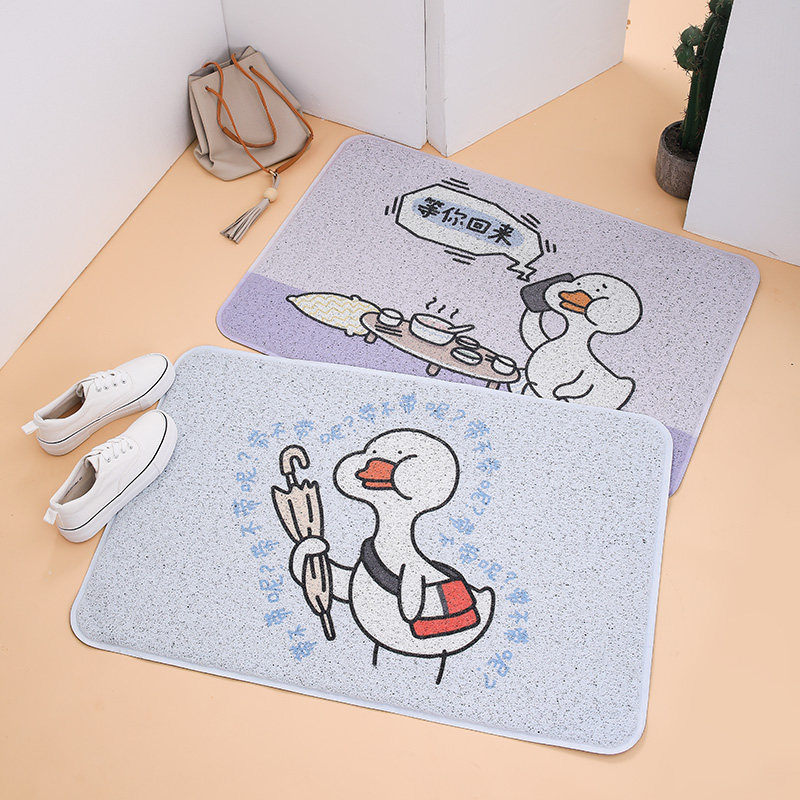 Room Pint No Duck Genuine anti-slip door Hall Bedroom Dormitory Entrance Doormat doormat Mat Ground Mat Scraping Clay Mat Pvc Carpet