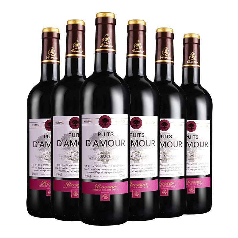 French original bottle of imported red wine FCL Rosa Manor (ROOSAR) ecstatic dry red wine 750ml*6