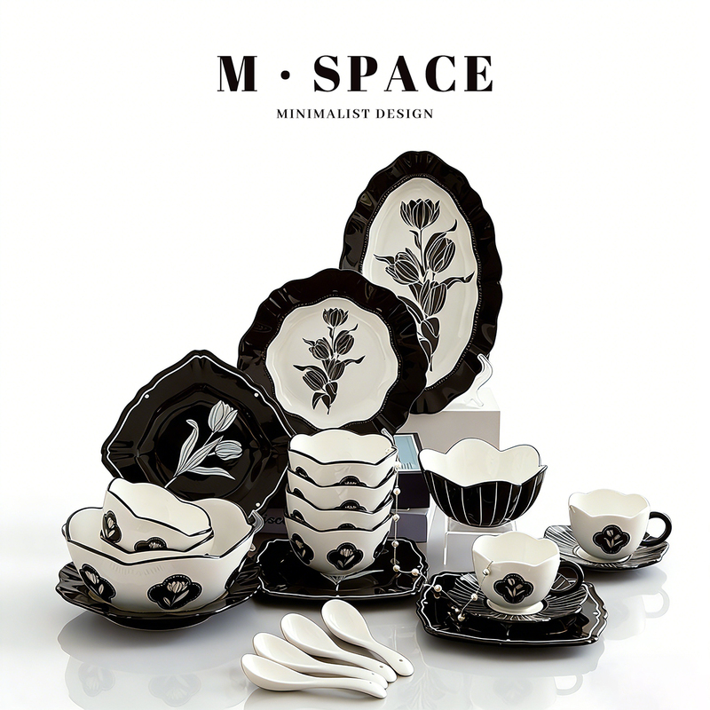 2026 French-Style Tableware Set, Bowls and Plates for Home Use, Housewarming, Moving, Wedding, Newlywed, Engagement Gift