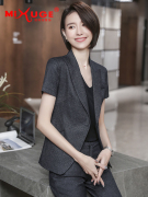 Suits Professional 2019 thời trang mùa hè Phỏng vấn Anh Gió Suit nữ ngắn tay Editing Cửa hàng kim hoàn Workwear