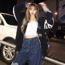 Aina Day Thom Browne 20 new TB stitching V-neck knit cardigan shirt two-tone jacket