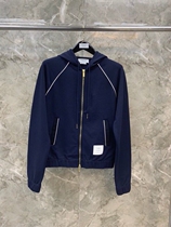 (Aina Ridai) Thom Browne20 new double-sided knitted zipper hoodie jacket