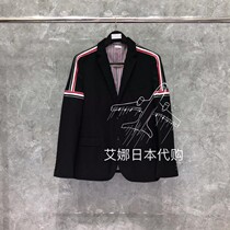 Aina Day Generation Thom Browne Autumn Winter Shoulder Stripe Easy to close one thousand Seal of the same male and female TB suit jacket