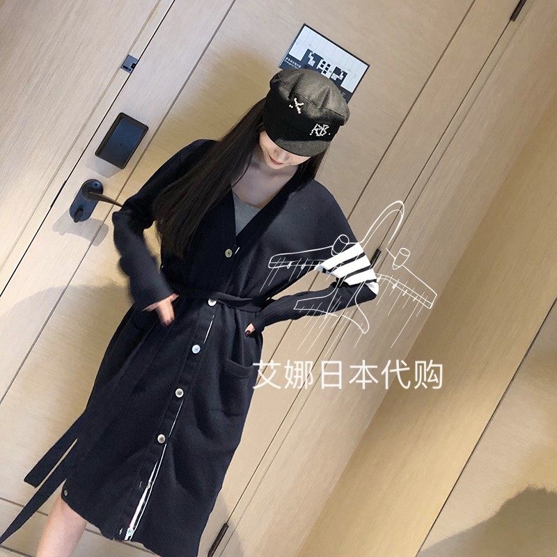  Thom Browne 20 fall new tb wool cardiovert jacket female V necklace with long version knitted jacket