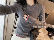 Thom Browne TB round neck sweater women 20 pullover vertical stripe slim slim knitwear