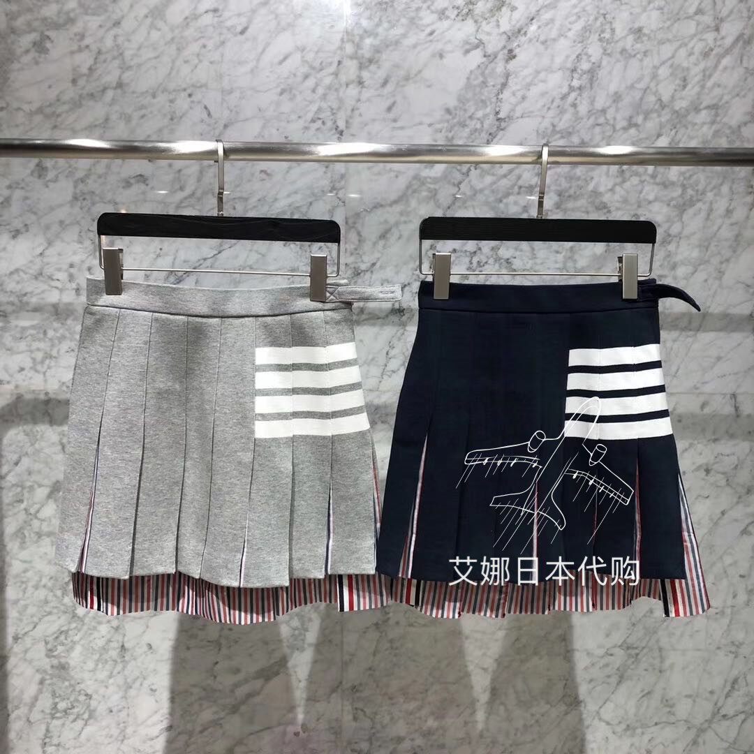 Aina Day thom browne 20 spring summer new four-track bar short skirt half-body dress striped pleasant-skirt woman