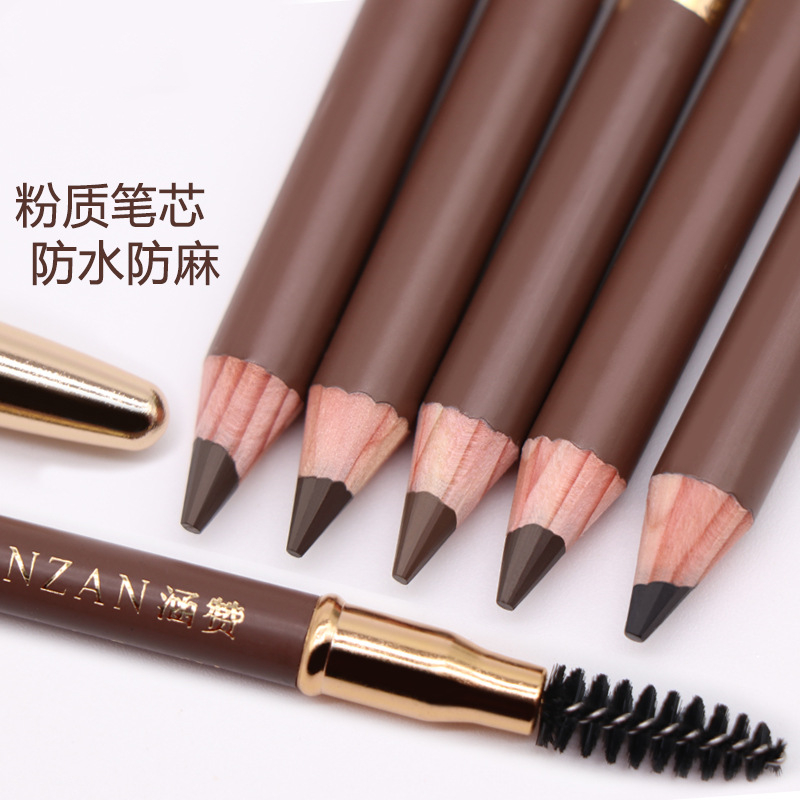 Semi-permanent eyebrow pencil makeup artist special natural grey brown waterproof brow tattooy anti-perspiration lasting not to fall