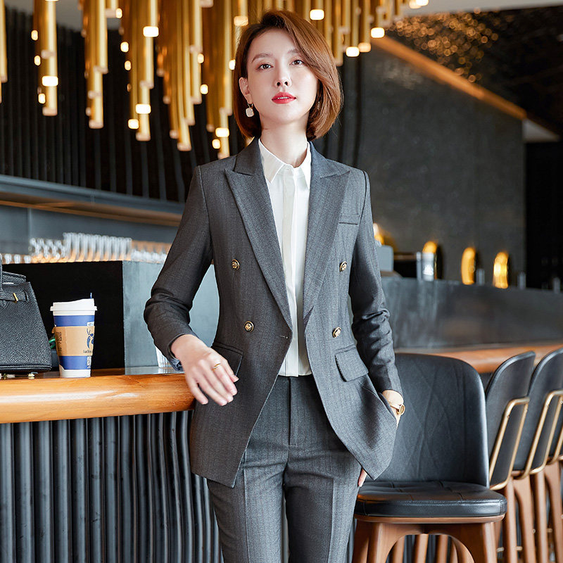 Business Formal Work Clothing Interview Long-Sleeved Small Suit