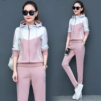 Trang phục thể thao đôi sao Jinleao 2018 Mùa thu Lumei Thời trang Anqi Nữ thể thao và giải trí - Thể thao sau bộ thể thao lacoste