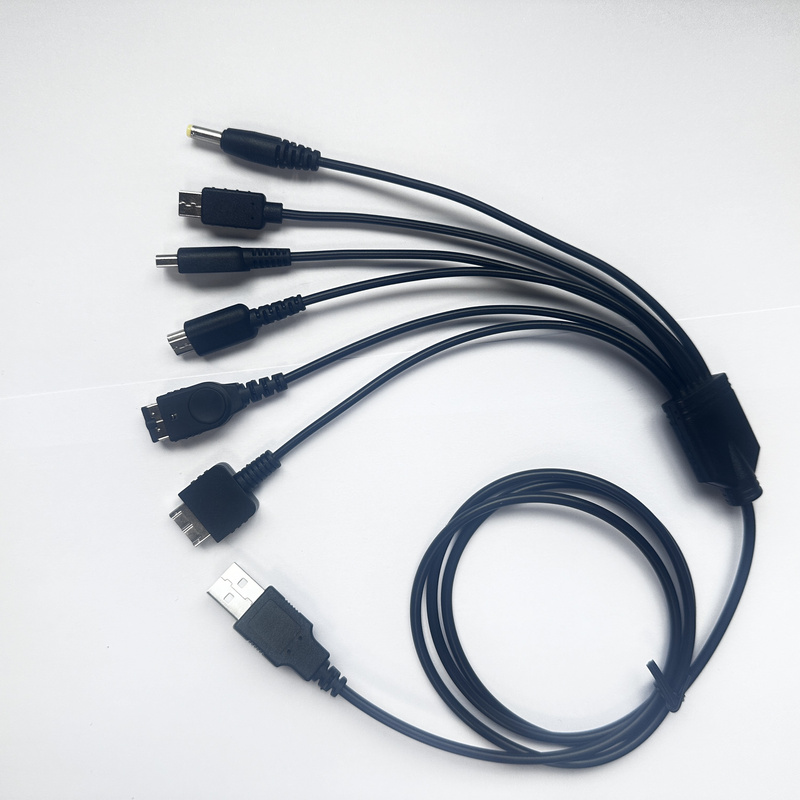 USB to Ndsi/3Ds/Psp/Wiiu/Ndsl/Ps Vita All-In-One Charging Cable, 1.2m