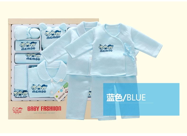 Sản phẩm cho trẻ sơ sinh Hộp quà cho trẻ sơ sinh Trăng tròn 0-3 tháng 6 Bộ quần áo cho bé Bộ mùa thu Ban Ban