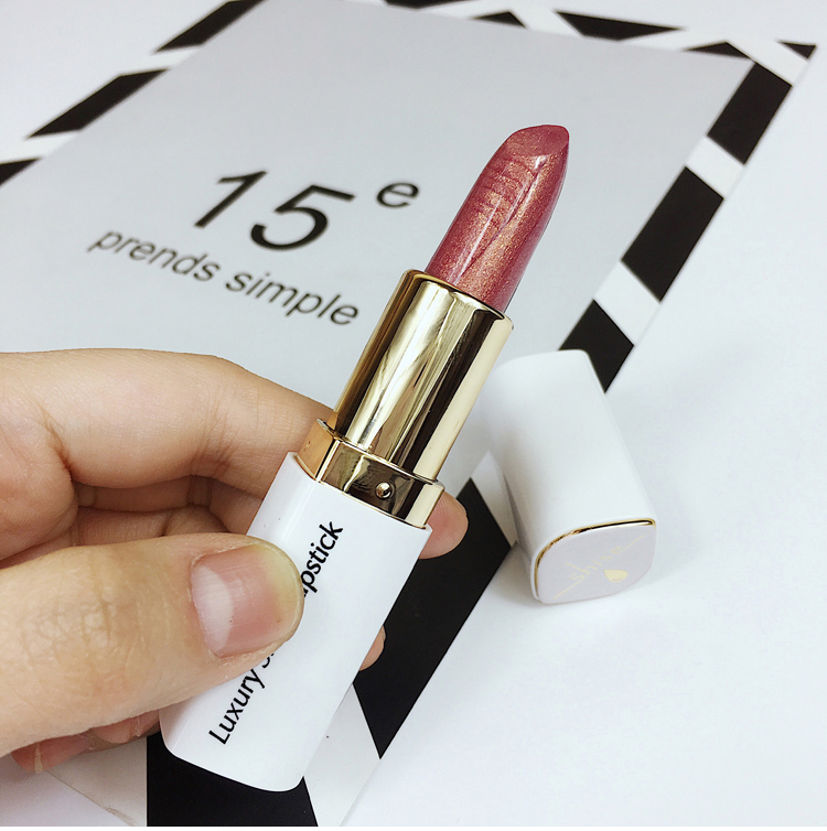 Nàng tiên cá Son môi Polarized Gold Pink Pearlescent Powder Dưỡng ẩm Giữ ẩm Golden Lip Gloss Soybean son whoo