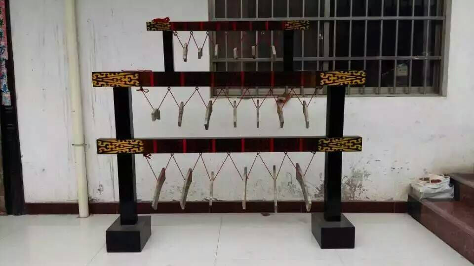 Chime ancient percussion musical instrument chime fine workmanship music rack exquisite decoration collection good product decoration antique antique