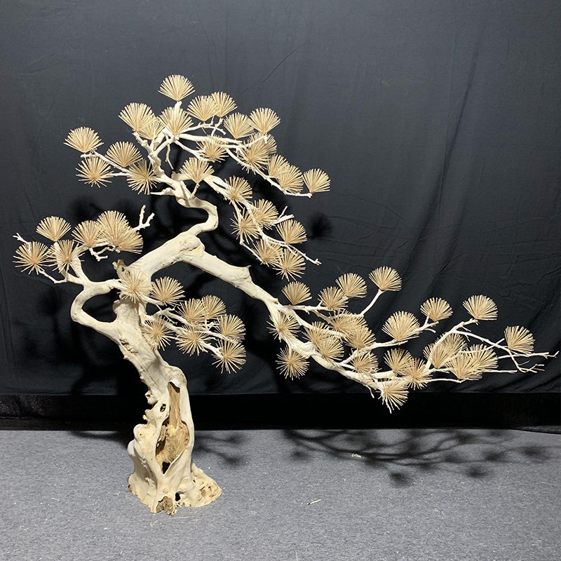 Simulation welcome pine False pine Arhat pine Cedar Large decorative villa club custom landscaping tree artwork