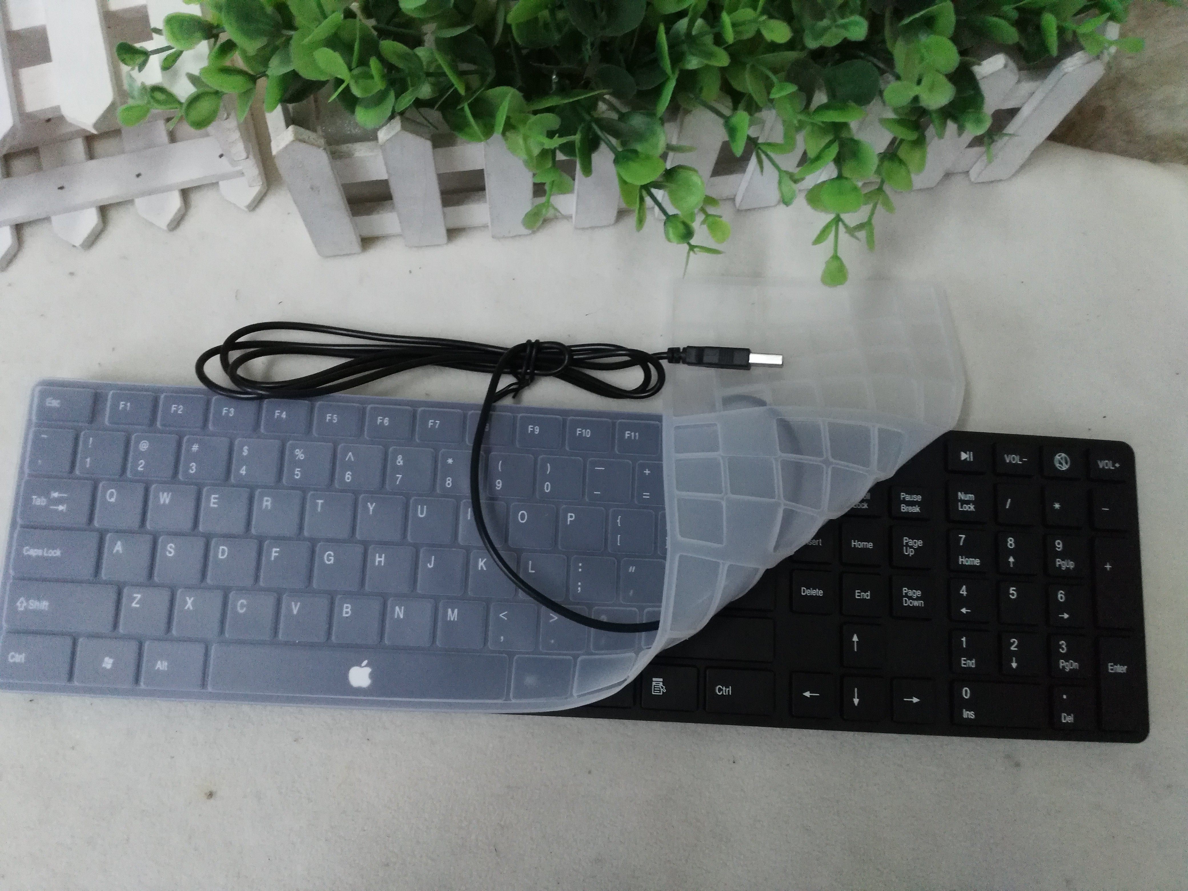 usb chocolate keyboard wired mute ultra-thin multimedia white pen electric external connection single keyboard