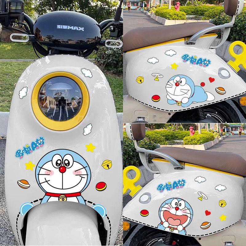 Doraemon electric car stickers cute cartoon decoration