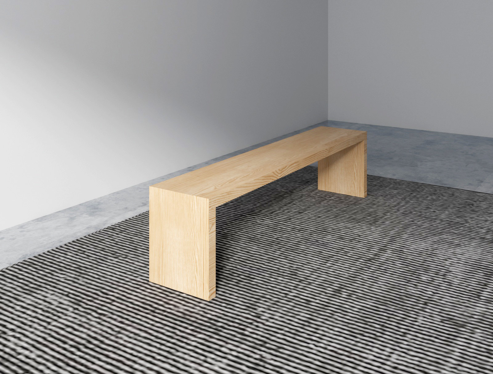 Nordic solid wood bench long bench rest area bench simple dining stool home door changing shoe stool bedroom bed end stool