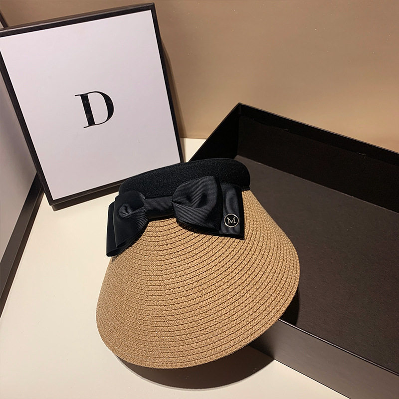 Day Department emptied grass hat woman 100 hitch protection sunscreen Beach Duck Tongue Seaside Without Top Sun Hat Tide