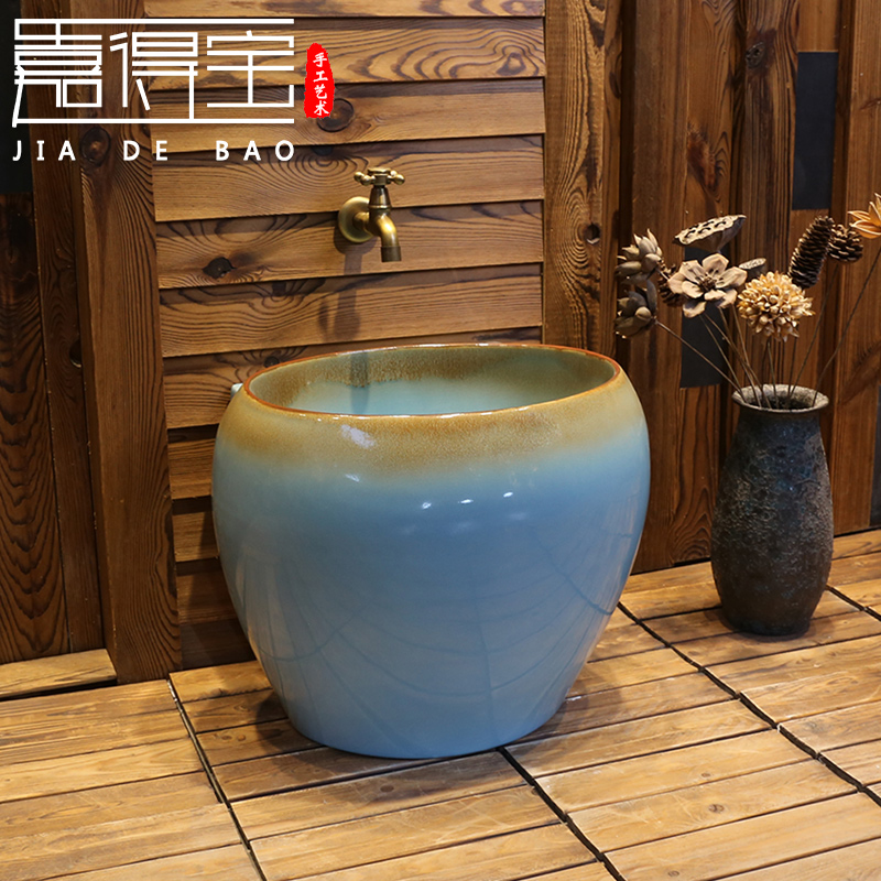 Ka Tempo Ceramic mop Pool Balcony Mop Pool Automatic Sewer dressing room Large size Mop Basin Mound