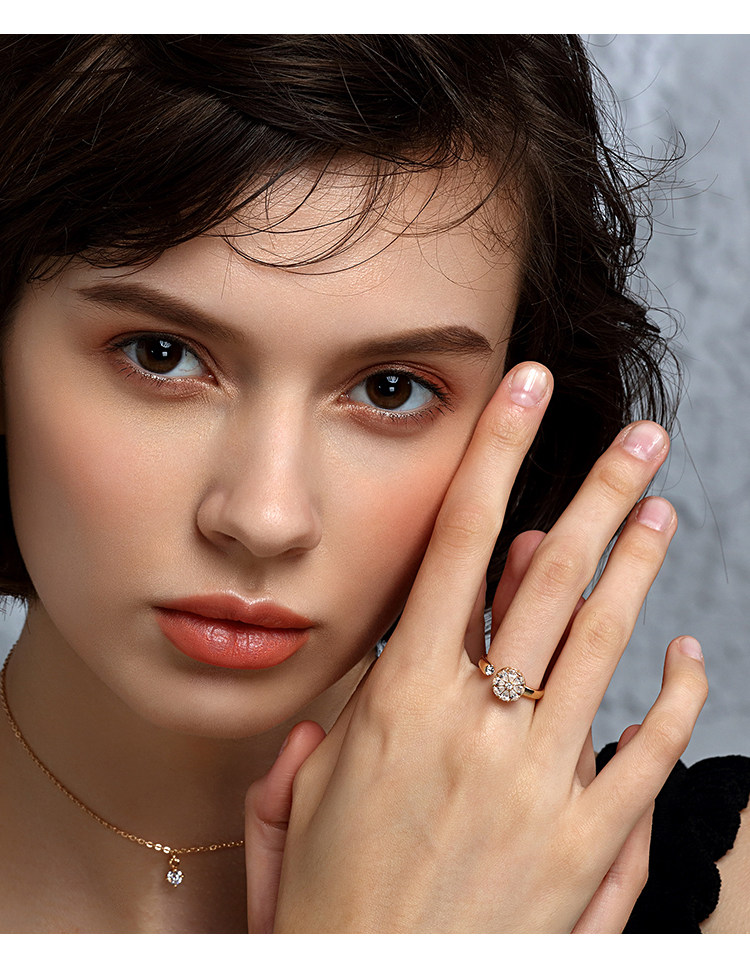 Bague Femme en Alliage argent plaque plaque or - Ref 3088061 Image 12