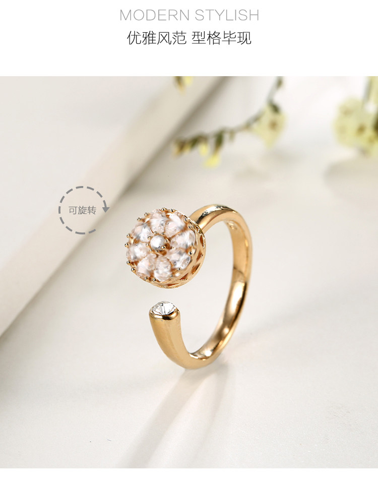 Bague Femme en Alliage argent plaque plaque or - Ref 3088061 Image 10