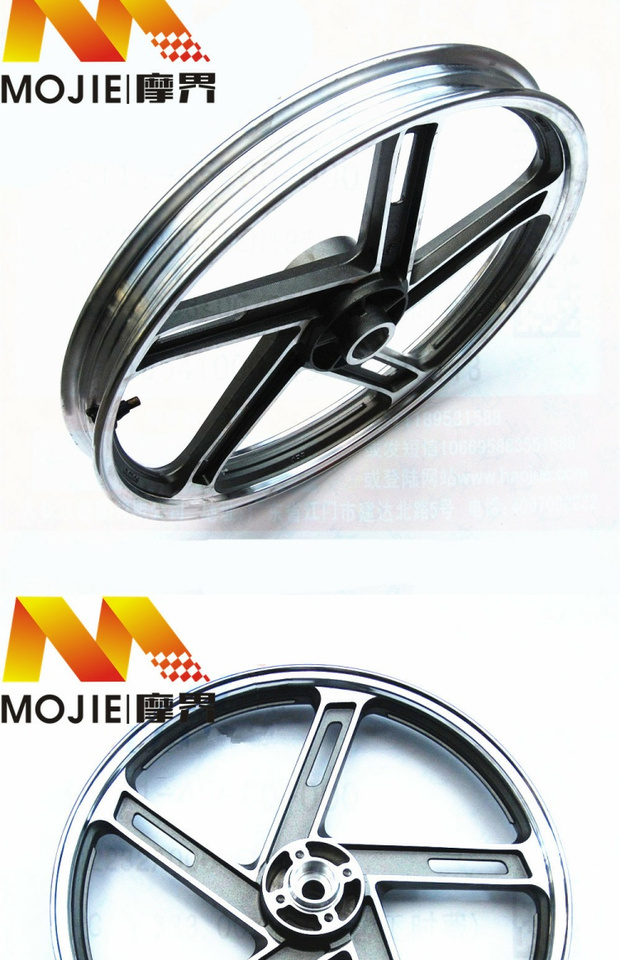Áp dụng phụ kiện xe máy nguyên bản HJ125K1HJ125K-3 / 3A trước và sau bánh xe vành thép vành bánh xe khung - Vành xe máy giá vành xe honda