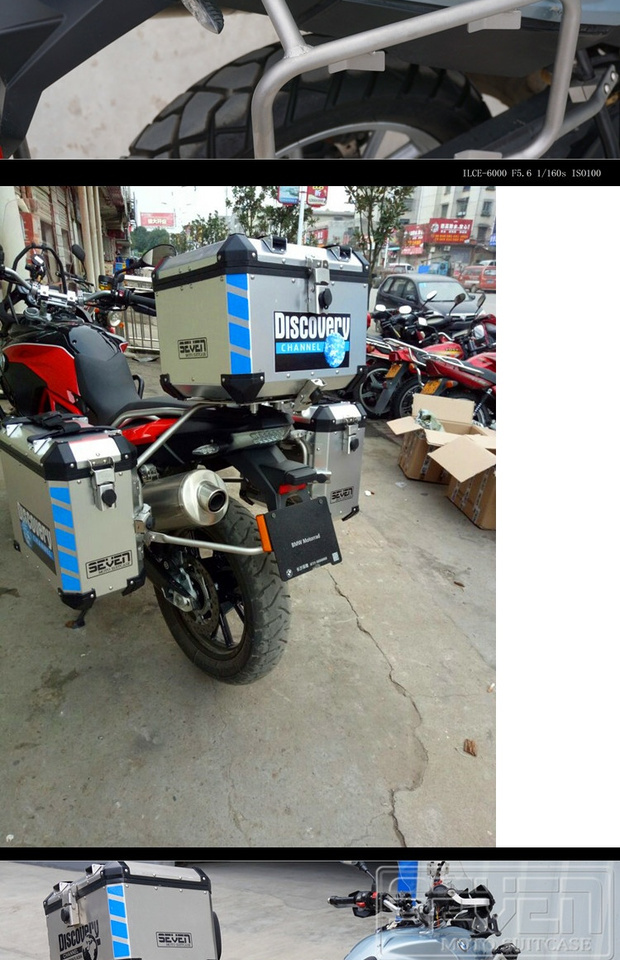 Hộp bên áp dụng BMW BMW-F650G S700GS F800GS Hộp bên nhôm Hộp phía sau hộp bên - Xe gắn máy phía sau hộp thùng đựng đồ xe máy
