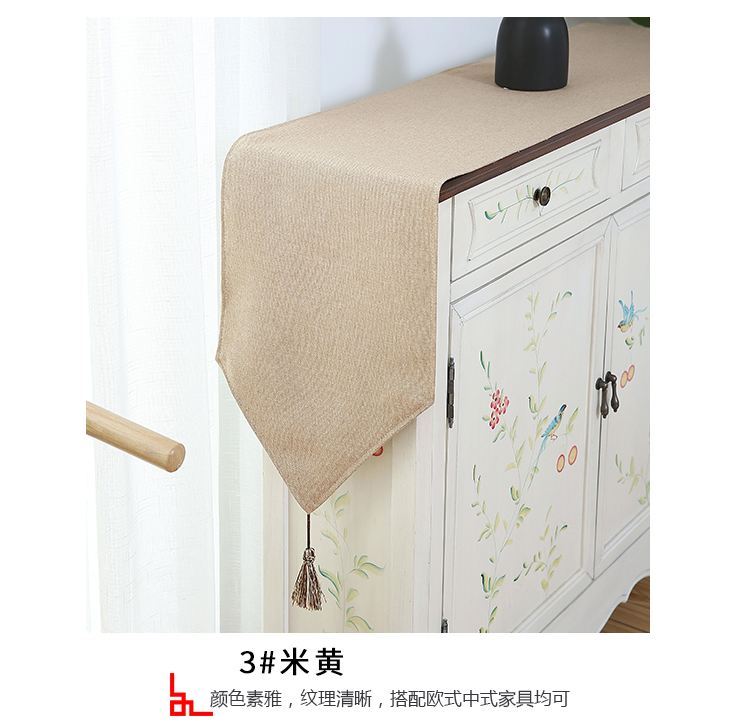 Hiện đại tối giản màu rắn bảng cờ Mỹ dài dải bàn ăn vải Tủ giày TV tủ khăn trải bàn bàn cà phê Trung Quốc bàn bunting khăn trải bàn học
