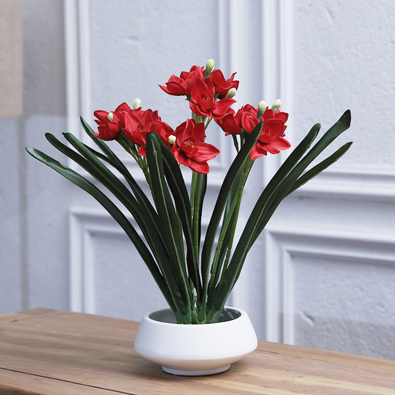 Water Fairy Emulation Flower Fake Flower Suit Pendulum Piece Modern Home Living Room Table Tea Table Tabletop Decorative Flower Flower Arrangement