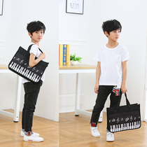 Tote bag custom printing logo Canvas custom bag tutoring training course piano score Piano make-up class bag printing advertising