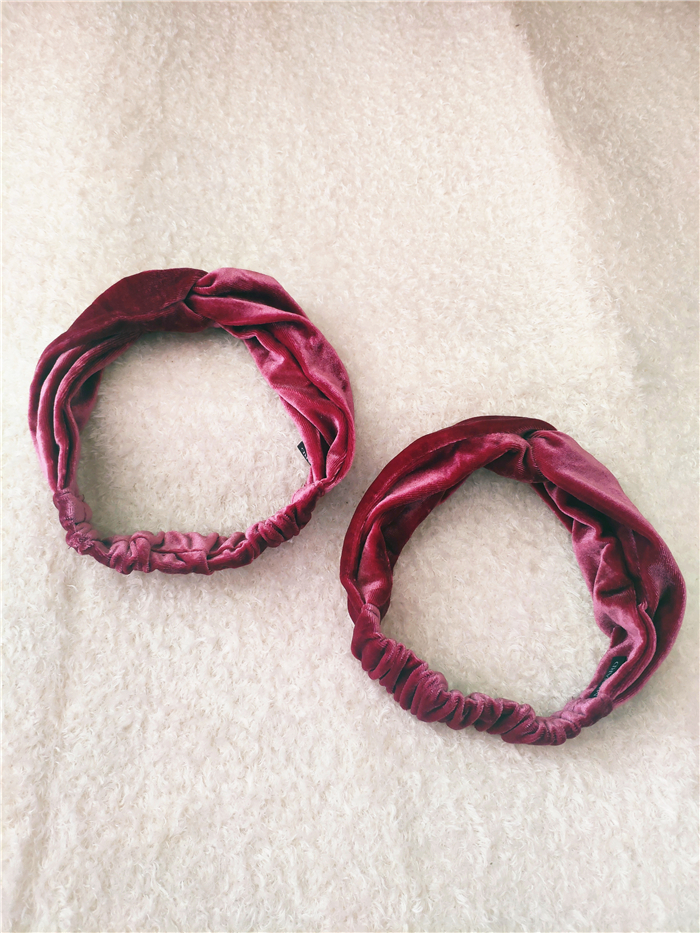 Here comes the good goods Meinado gold velvet small fresh hair ornaments with hair bands