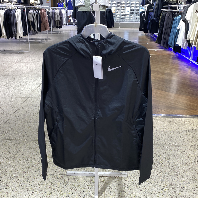 Authentic Nike Windrunner Woven Hooded Jacket Men's Summer Windproof Sports Jacket Bv4871-010