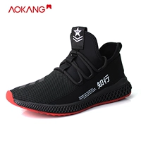 Aokang Broken Code Cleansing Fashion Sports Outdoor Leisure Мужская обувь Black Red 38 39 40 41