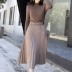 Anna home 2018 mùa thu mới khí chất mỏng giảm béo chạm đáy áo sơ mi nửa cổ cao áo len đa năng nữ áo kiểu nữ Áo len