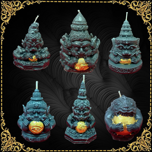 Ding Ding Tai Brand Featured Handmade Candle Lahu Candle Various Styles Black Gold