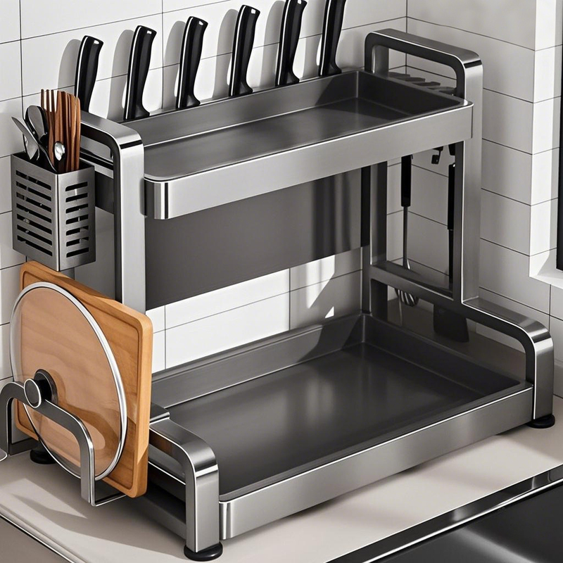 Japanese Quality Kitchen Condiment Storage Rack Countertop Multifunctional Oil Salt Vinegar Seasoning Jar Storage Box Knife Holder Japanese Quality Kitchen Condiment Storage Rack Countertop Multifunctional Oil Salt Vinegar Seasoning Jar Storage Box Knife Holder